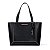 BOLSA SANTA LOLLA SHOPPER PESPONTO- PRETO - Imagem 1