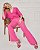 BLUSA AMPLA RAMO SELVAGEM COM TORÇAO- PINK - Imagem 1