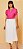 BLUSA RAMO SELVAGEM DE VISCOSE COM FRANZIDO - ROSA CHICLETE - Imagem 1