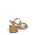 SALTO BLOCO SANTA LOLLA METALLIC - SOFT OURO - Imagem 2