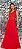 VESTIDO RAMO SELVAGEM LONGO DE CREPE - VERMELHO - Imagem 1