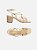 SANDÁLIA AREZZO SALTO BLOCO DETALHE- OFF WHITE - Imagem 3