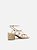 SANDÁLIA AREZZO SALTO BLOCO DETALHE- OFF WHITE - Imagem 4