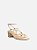 SANDÁLIA AREZZO SALTO BLOCO DETALHE- OFF WHITE - Imagem 1