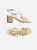 SANDÁLIA AREZZO SALTO BLOCO DETALHE- OFF WHITE - Imagem 2