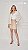 BLAZER RAMO SELVAGEM DE VISCOSE LISTRADO - BEGE - Imagem 1