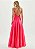 VESTIDO AMARANTE TAFETÁ FRENTE UNICA - ROSA - Imagem 4