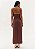 VESTIDO AMARANTE SUPER MIDI-MARROM - Imagem 2