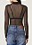 BLUSA FORUM TULE MANGA LONGA - PRETO - Imagem 2