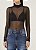 BLUSA FORUM TULE MANGA LONGA - PRETO - Imagem 1