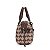 BOLSA SANTA LOLLA JACQUARD CUBOS DUAS ALÇAS MEDIA - MARROM - Imagem 8