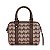 BOLSA SANTA LOLLA JACQUARD CUBOS DUAS ALÇAS MEDIA - MARROM - Imagem 1