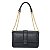 BOLSA SANTA LOLLA  TIRACOLO ALÇA CORRENTE DOURADA MEDIA - PRETO - Imagem 1