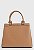 BOLSA SANTA LOLLA TOTE TIRACOLO ESTRUTURADA GRANDE- AMENDOA - Imagem 12