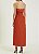VESTIDO FORUM LINHO COM FENDA - LARANJA - Imagem 2