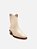 BOTA AREZZO ALICIA COURO CANO CURTO WESTERN - BRANCO - Imagem 5