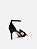 SANDALIA CETIM SALTO FINO LAÇO STRASS - PRETO - Imagem 5