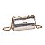 BOLSA SANTA LOLLA FLAP BAG COM ALCA DE CORRENTE METALIZADA PEQUENA - OURO - Imagem 2