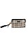 CLUTCH SANTA LOLLA PALHA  ALÇA FINA REMOVÍVEL PEQUENA - PRETO E BRANCO - Imagem 1