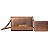 KIT BOLSA SANTA LOLLA TRANSVERSAL E PORTA CARTÃO METALIZADO - BRONZE - Imagem 1