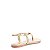 SANDALIA RASTEIRA SANTA LOLLA  METALIZADA - OURO LIGHT - Imagem 7