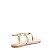 SANDALIA RASTEIRA SANTA LOLLA  METALIZADA - OURO LIGHT - Imagem 5