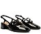 SAPATILHA BONECA ANACAPRI SLINGBACK VERNIZ MILENA -PRETA - Imagem 1