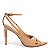 SANDALIA SANTA LOLLA  SALTO ALTO PEEP TOE VERNIZ SHOW BICO FINO - AMENDOA - Imagem 8