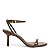 SANDALIA SANTA LOLLA SALTO MEDIO  FINO PELICA PREMIUM - COCOA - Imagem 3