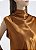 BLUSA  FORUM ACETINADA DEGAGÊ SOLTA - MARROM DORNE - Imagem 5