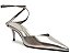 SCARPIN SCHUTZ BICO FINO TIRAS COURO -PRATA - Imagem 1