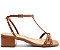 SANDALIA ANA CAPRI SALTO BLOCO TACHAS - MARROM - Imagem 13