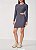 VESTIDO COLCCI CANELADO COM RECORTE - CINZA FULIGEM - Imagem 1