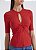 BLUSA FORUM CANELADA - VERMELHO SPARKLE - Imagem 1