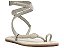 SANDALIA RASTEIRA SCHUTZ LEATHER AVESTRUZ  - CLOUD GRAY - Imagem 1