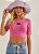BLUSA COLCCI CANELADA - ROSA ULTRA ROSE - Imagem 1