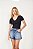 BLUSA COLCCI CANELADA - PRETO - Imagem 1