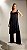 TUNICA RAMO SELVAGEM  EM CREPE DE VISCOSE ACETINADA - PRETO - Imagem 1
