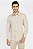 CAMISA ARAMIS SLIM EM ALGODAO LS DAMERO - AREIA - Imagem 1