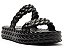 SANDALIA SLIDE BRIZZA MARROCOS FLATFORM- PRETO - Imagem 1