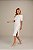 VESTIDO RAMO SELVAGEM CANELADO COM BOTOES -OFF WHITE - Imagem 1