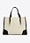 BOLSA SHOPPING GRANDE SUSAN LONA COURO -PRETA - Imagem 2