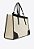 BOLSA SHOPPING GRANDE SUSAN LONA COURO -PRETA - Imagem 5