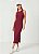 VESTIDO COLCCI SPORT CANELADO BORDÔ - Imagem 1