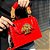 BOLSA SCHUTZ BELIEVE ABELHA COURO CR0C0-VERMELHO - Imagem 1
