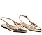 SAPATILHA ANACAPRI SLINGBACK PERFUROS -DOURADA - Imagem 1