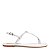 RASTEIRA SANTA LOLLA FLAT VERNIZ GLOSSY TIRAS- BRANCO - Imagem 1