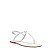 RASTEIRA SANTA LOLLA FLAT VERNIZ GLOSSY TIRAS- BRANCO - Imagem 2