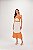 VESTIDO RAMO SELVAGEM COLOUR BLOCKING COM  CINTO TORÇÃO - NATURAL - Imagem 1
