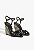 SANDALIA ANABELA SCHUTZ KEEFA WEDGE COURO PRETA - Imagem 3